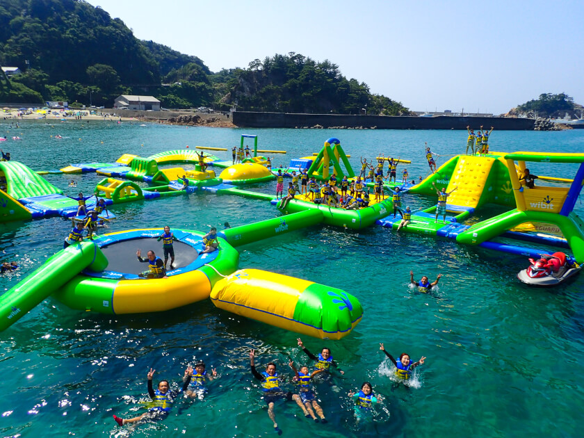 鳥取 浦富海岸 皆生温泉海上アスレチック 鳥取ツアーズ